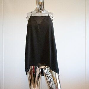 Black sleeveless blouse Size L